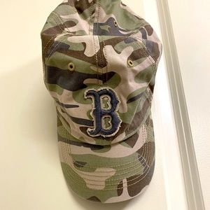 adjustable CAMO RED SOX HAT